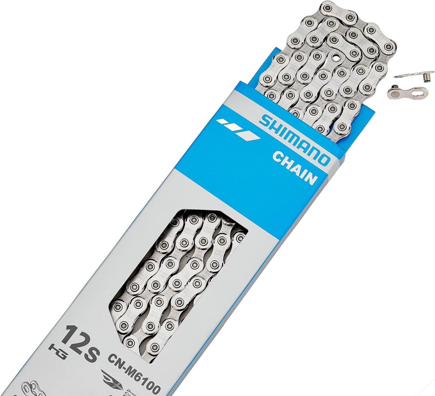 SHIMANO CN-M6100 Deore Schaltungskette, 116 Glieder, 12-fach, mit Quick Link, silber