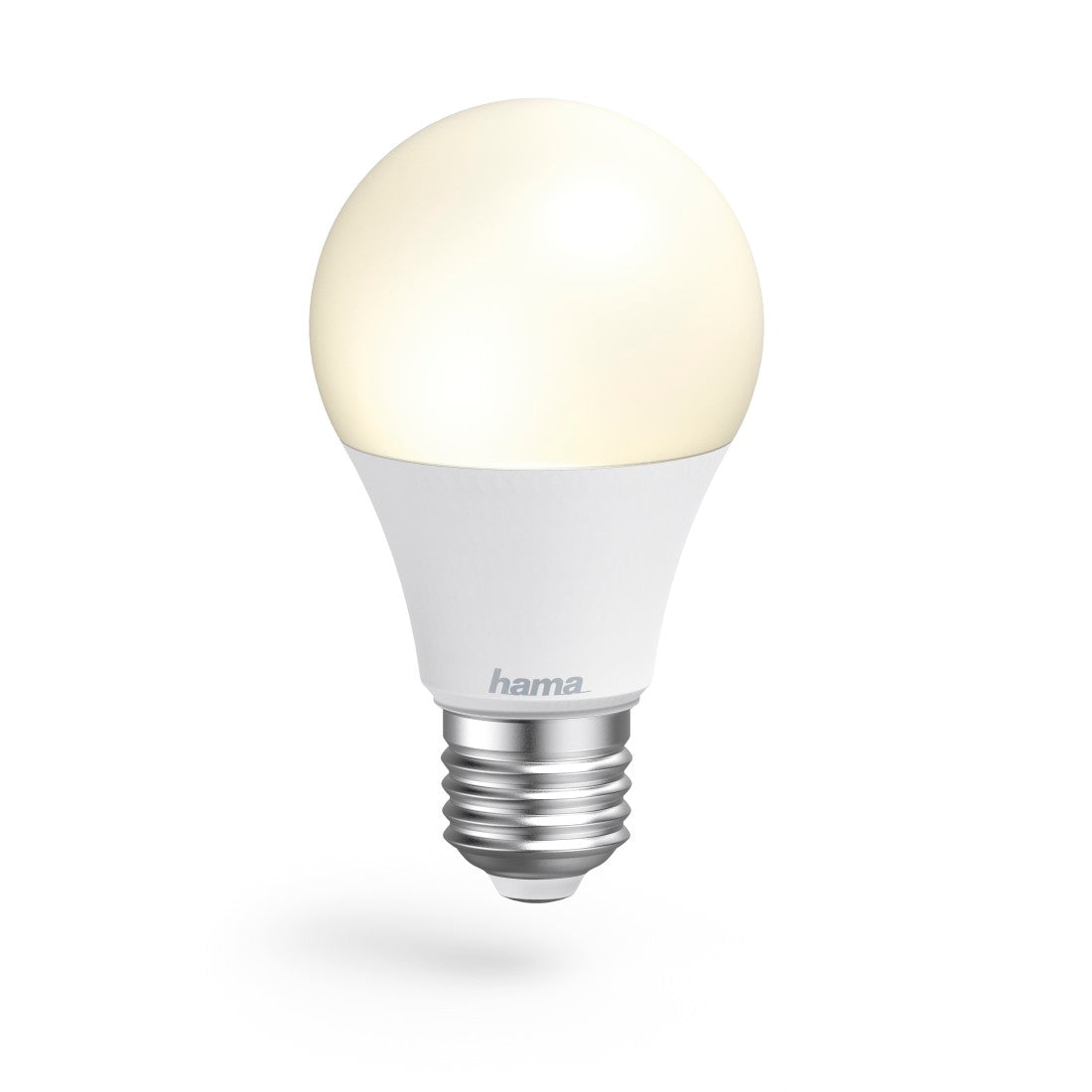 Hama WLAN-LED-Lampe, E27, 10W, dimmbar, Birne, für Sprach-/App-Steuerung, Weiß