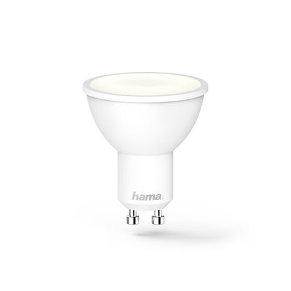 Hama WLAN LED lamp, GU10, 5.5W, dimmable, reflector, for voice/app control, white 