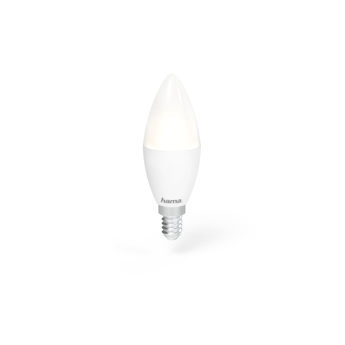 Hama WLAN-LED-Lampe, E14, 5,5W, dimmbar, Kerze, für Sprach-/App-Steuerung, Weiß