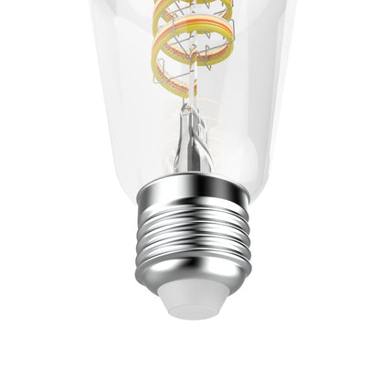 Hama Smarte LED-Lampe, Matter, E27, Retro, Filament ST64, RGBW, dimmbar, mit App