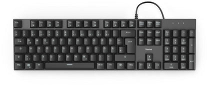 Hama MKC-650 (DE) mechanische Tastatur Robust und langlebig schwarz/anthrazit