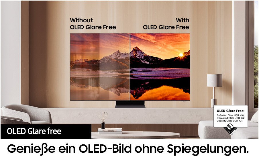 Samsung GQ65S95DAT 163 cm (65") OLED AI TV mit Neural Quantum 4K AI Gen2 Prozessor graphit-schwarz / F