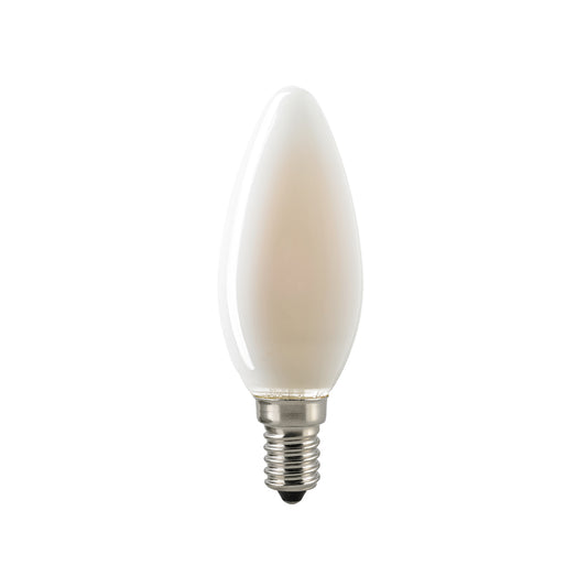 Sigor LED candle lamp 4.5W candle filament matt E14 470lm 2700K dim