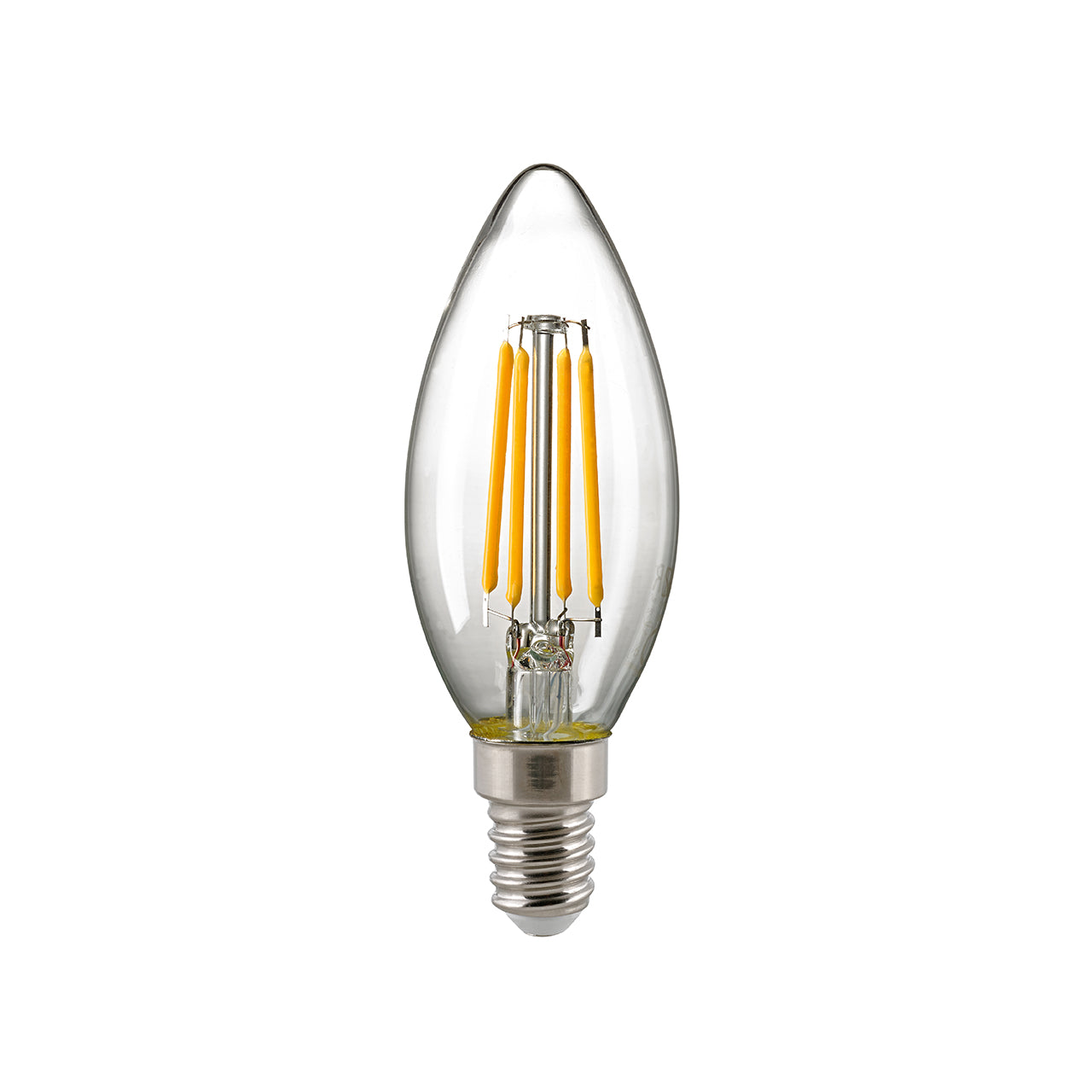 Sigor LED candle lamp 5W candle filament clear E14 630lm 2700K dim