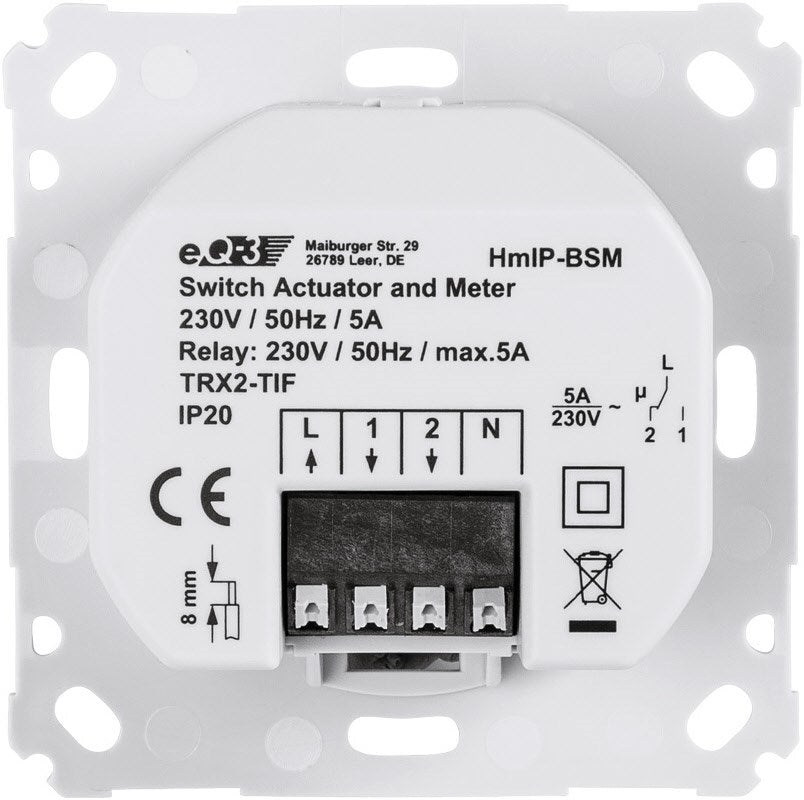 Homematic IP switching measuring actuator 