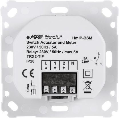 Homematic IP switching measuring actuator 