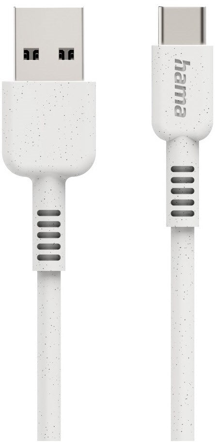 Hama Ladekabel Eco (1m) USB-A>USB-C weiss