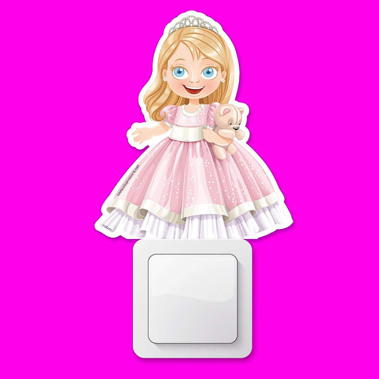 Princess Glowing Friends Night Light without electricity or battery, Colourful, 14 x 12 x 5mm