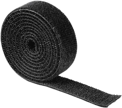 Klettband, universell, 19 mm x 1 m, schwarz