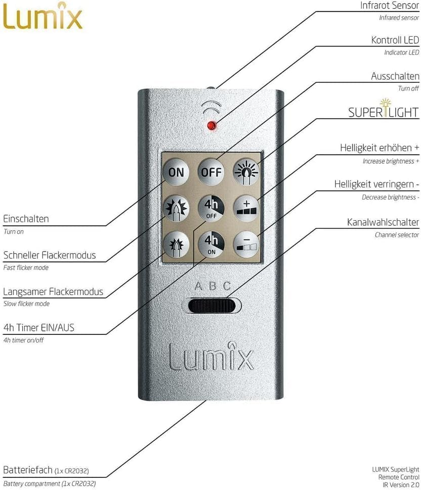 Lumix LED Lichterkette 12 flg. kabellos 636363