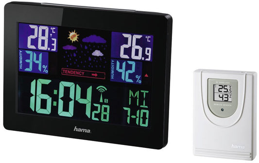 Hama Color EWS-1400 Wetterstation schwarz