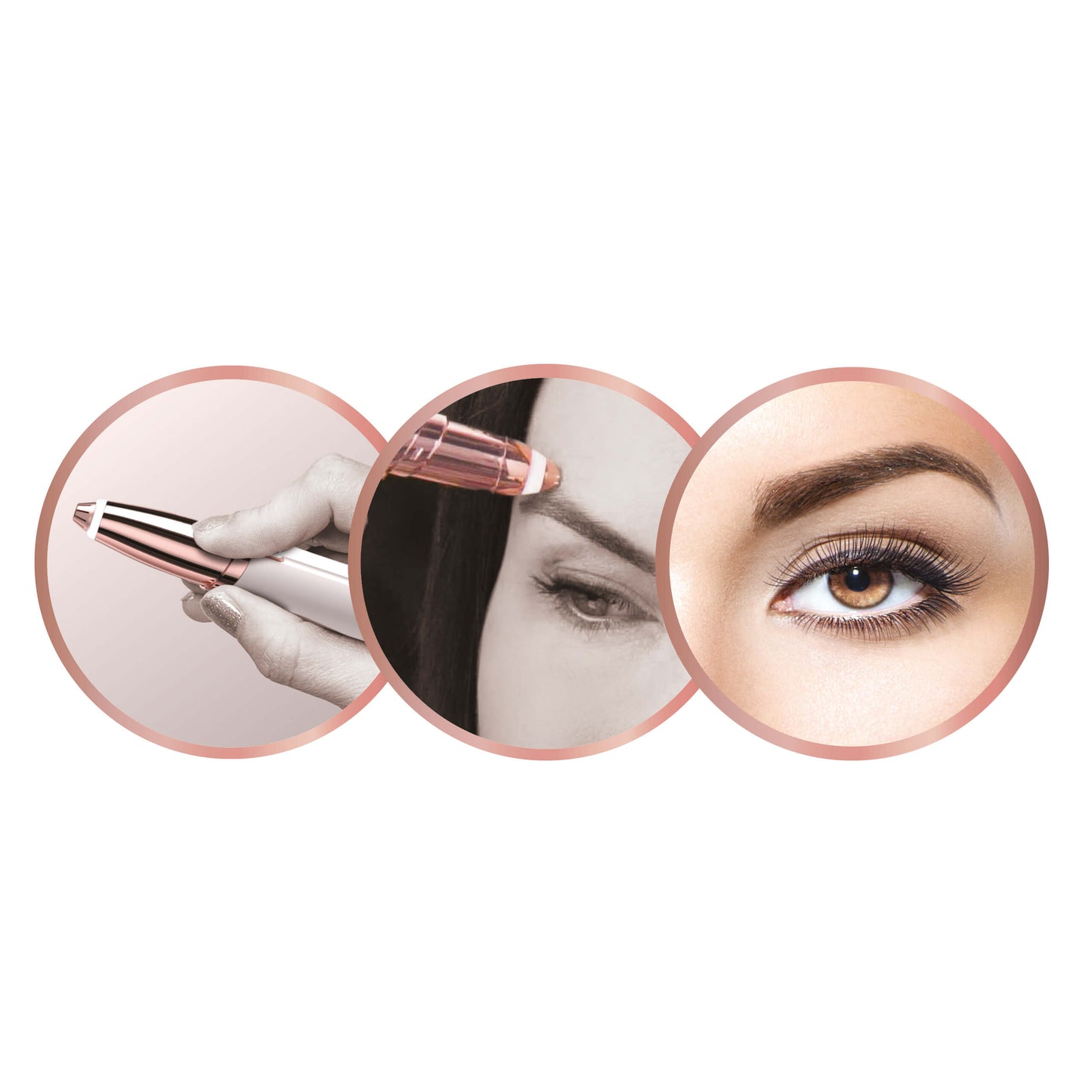 Flawless Brows Augenbrauen-Trimmer akkubetrieben Set 5-tlg