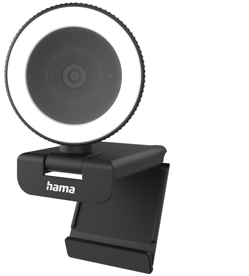 Hama C-800 Pro Webcam schwarz  mit Ringlicht QHD-Breitbildauflösung (2560 x 1440)